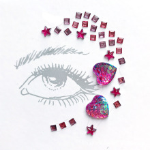 Wholesale Art Adhesive Custom Crystal Jewelry Face Gem Sticker